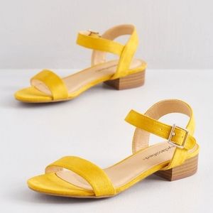 Mustard sandals